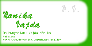 monika vajda business card